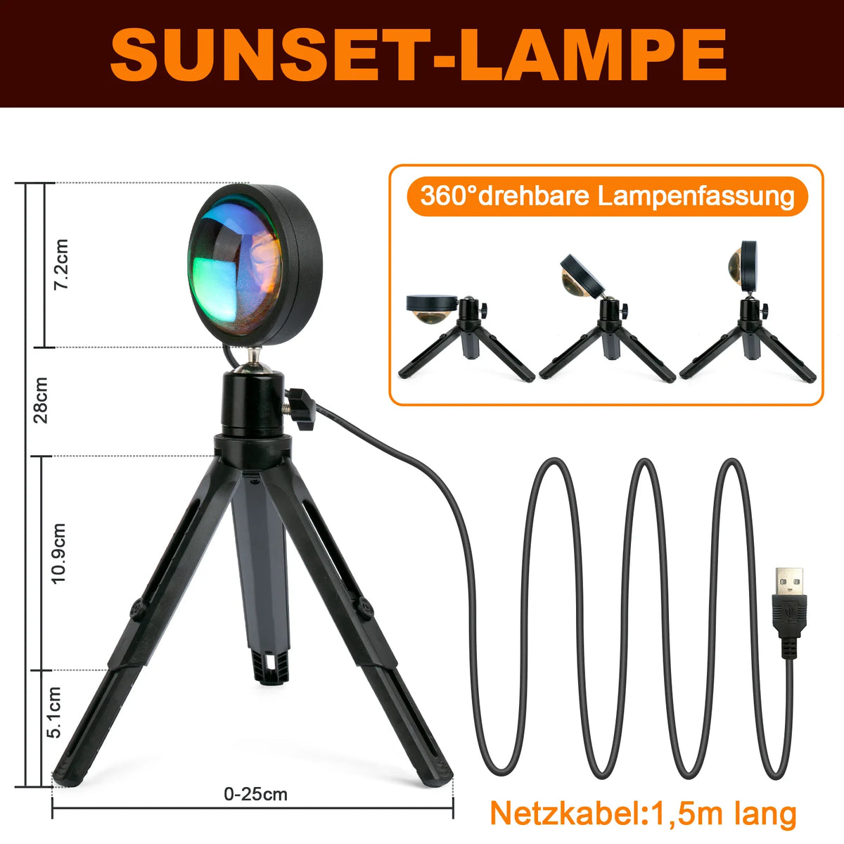 Rainbow Ambiance Projector Lamp