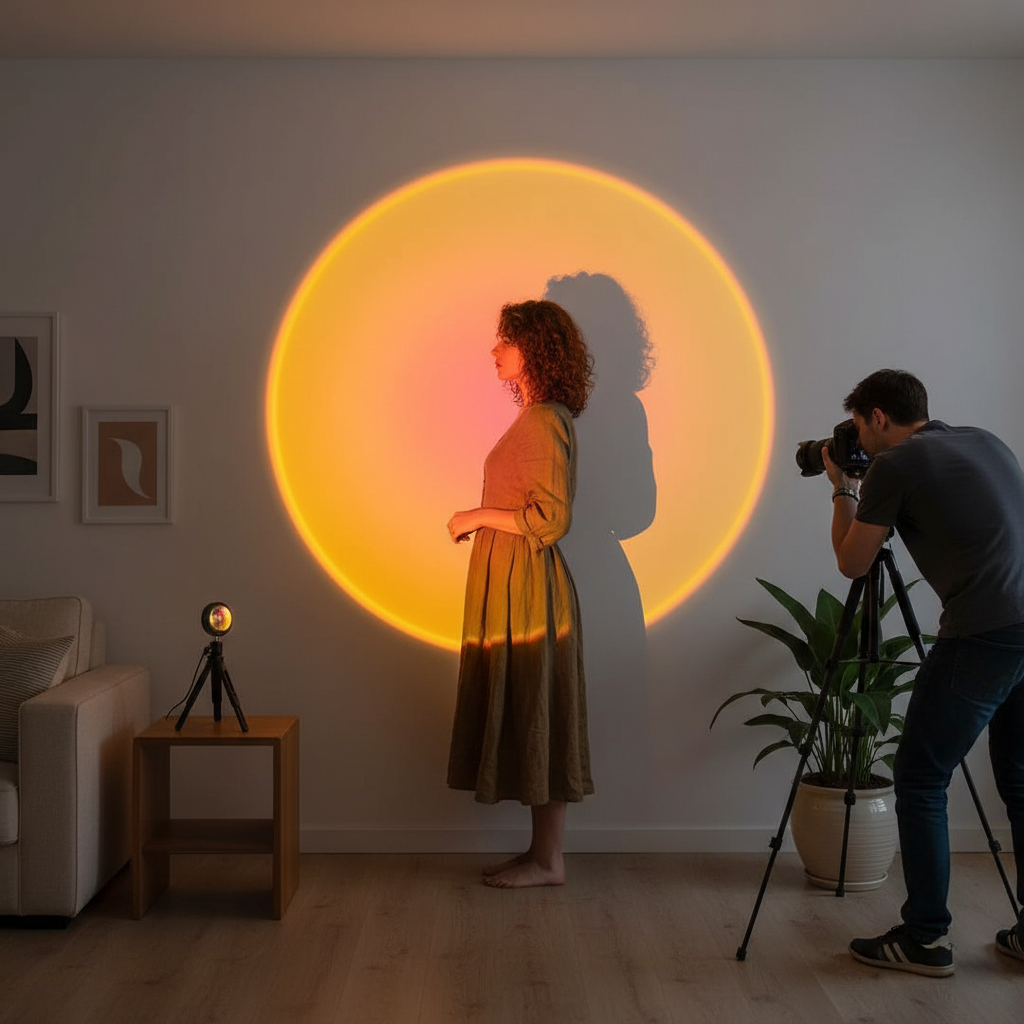 Rainbow Ambiance Projector Lamp